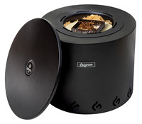 El Fuego Matte Black Fire Pit-5