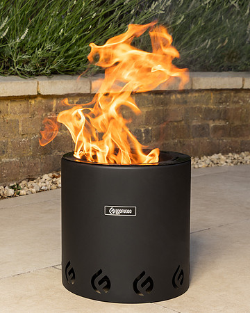 El Campo Matte Black Fire Pit-3