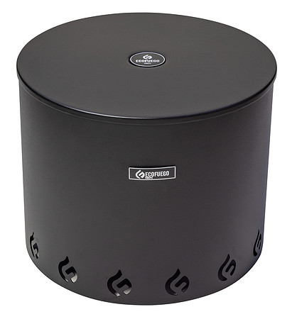 El Fuego Matte Black Fire Pit-7