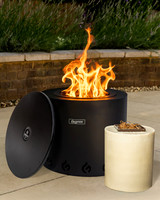 El Fuego Matte Black Fire Pit-2