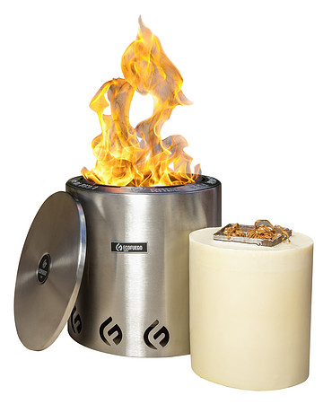El Campo Stainless Steel Fire Pit-1