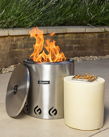 El Campo Stainless Steel Fire Pit-2
